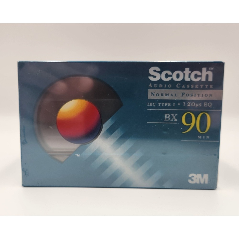 Scotch Audio Cassette BX 90 Min Normal‎ Position 3M 5 Pack New